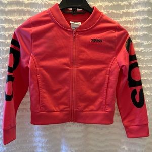 Adidas Girls Track Jacket size 6 - pink